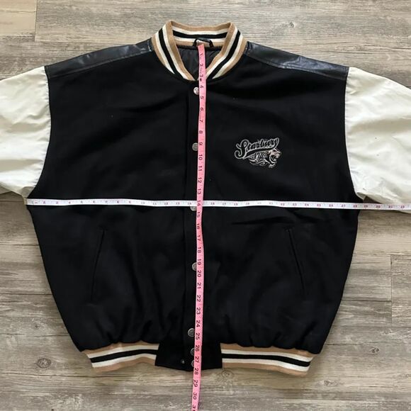 Vintage Starbury Leather Bomber Jacket Size XL Stephon Marbury NYC - Picture 10 of 10